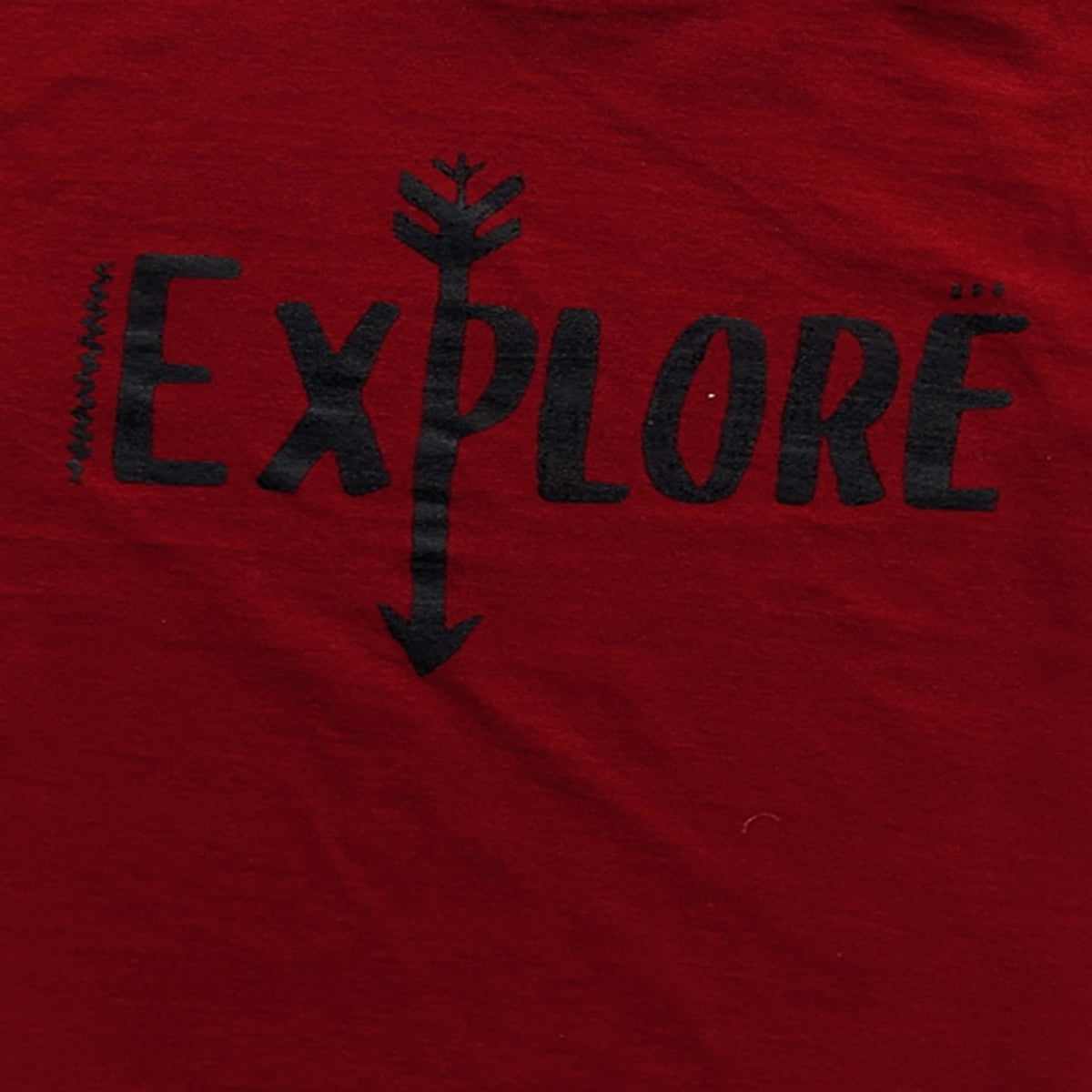 Adventure-Ready Red T-Shirt for Boys with Explore Graphic
