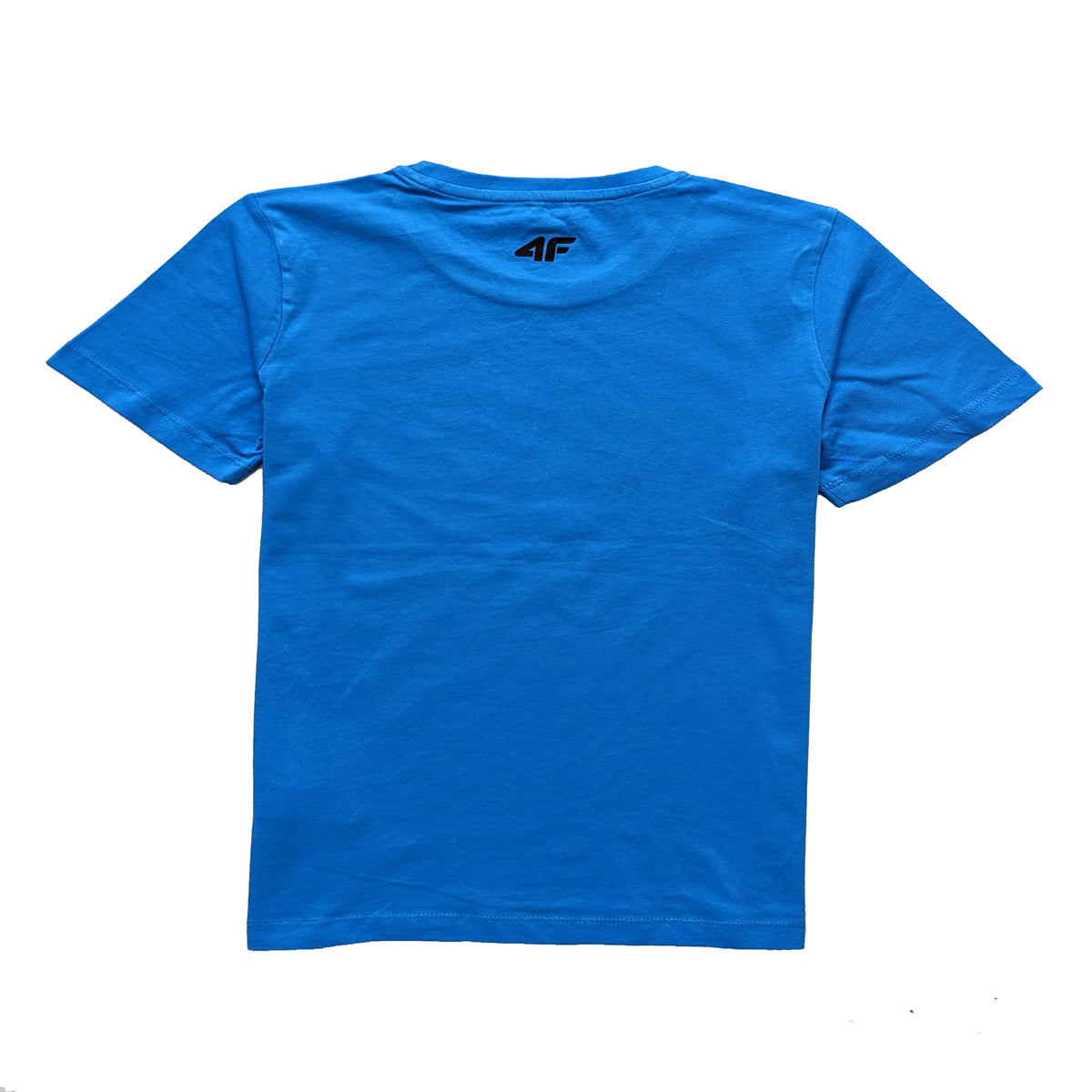 Boys Sporty Blue T-Shirt with Bold 4F Logo Print