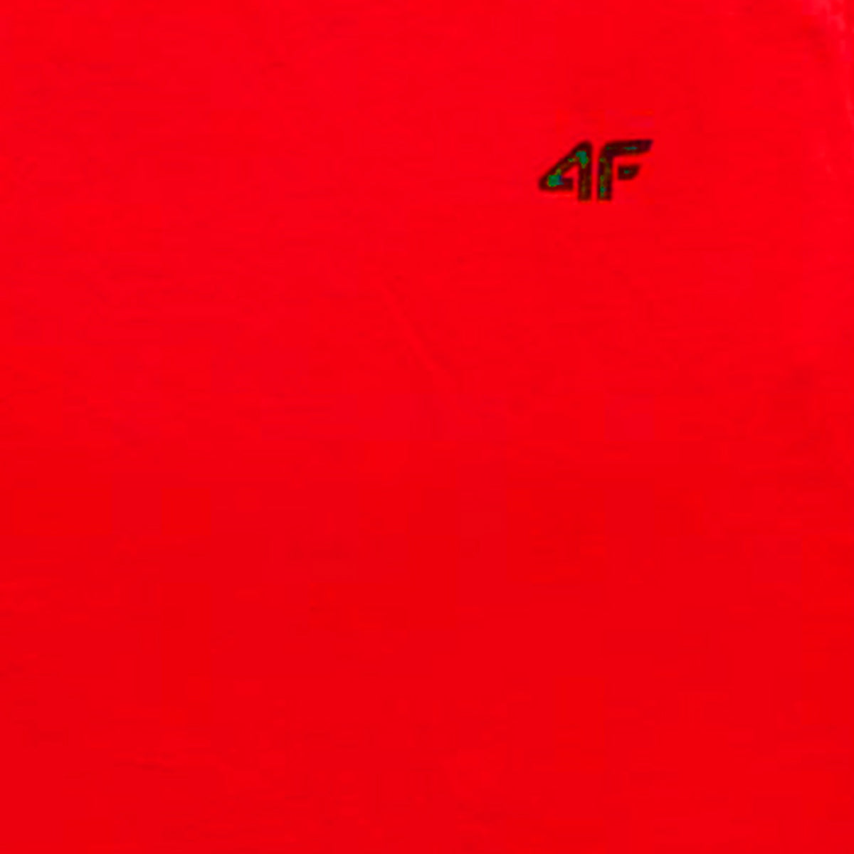 Classic Red Boys T-Shirt with Subtle 4F Branding