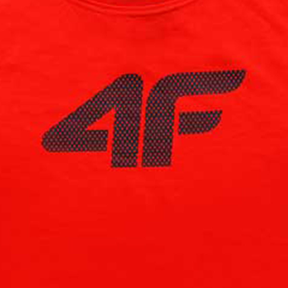Boys Red Sports T-Shirt with Mesh Fabric '4F' Logo