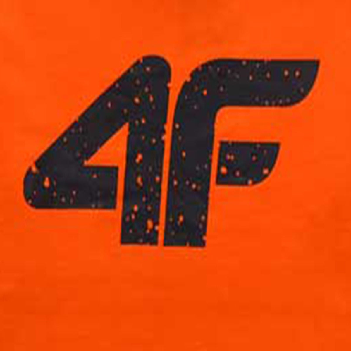 Boys Bright Orange Sports T-Shirt with Bold 4F Logo