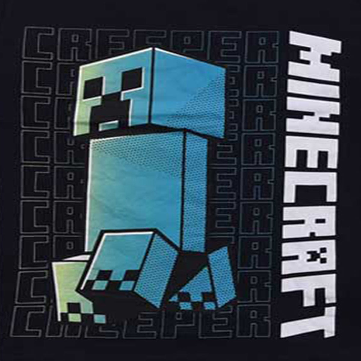 Boys Black Minecraft Creeper T-Shirt - Gamer Exclusive Wear