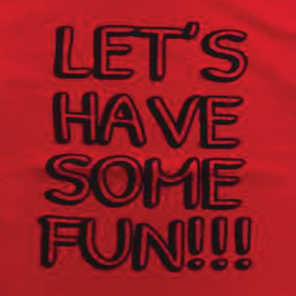 Boys Red T-Shirt with 'Let's Have Some Fun' Print - Vibrant & Playful