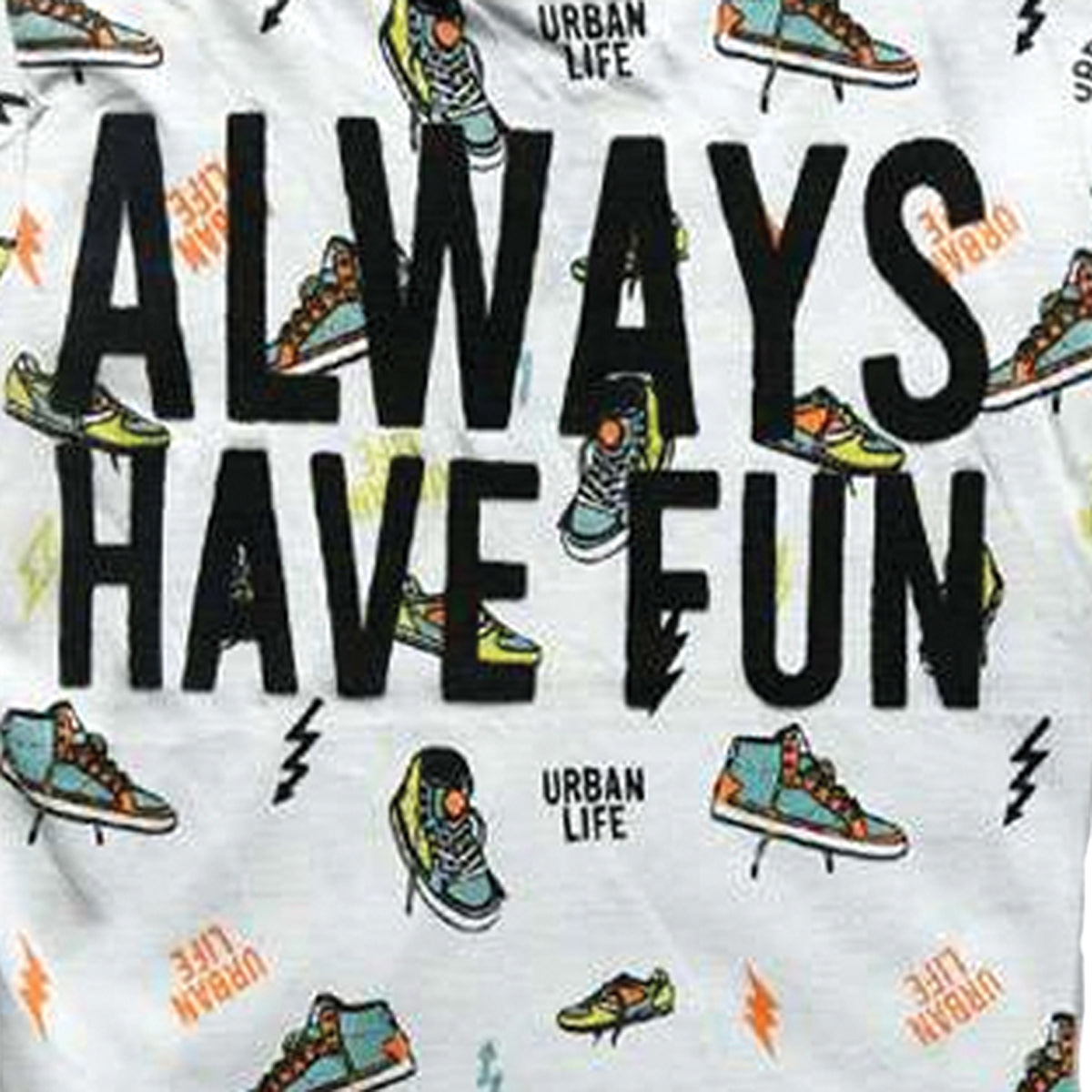 Boys Graphic T-Shirt - 'Always Have Fun' Urban Print - Trendy Streetwear
