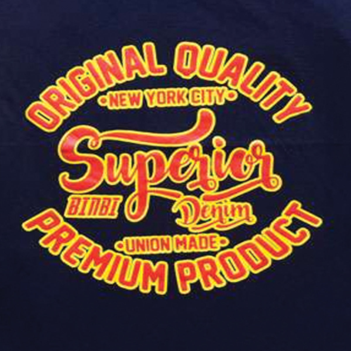 Navy Blue BINBI Boys T-Shirt - Original Quality Superior Denim Print